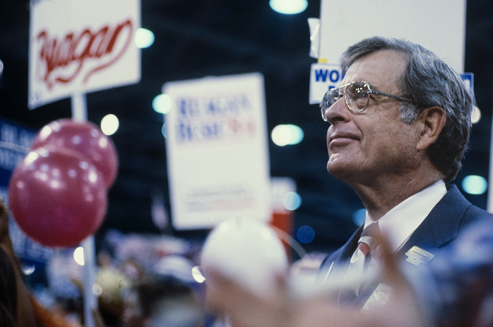 Alabama Senator Jeremiah Denton at the 1984 Republican National Convention in Dallas, TX. Photo by Adrian Hoff 